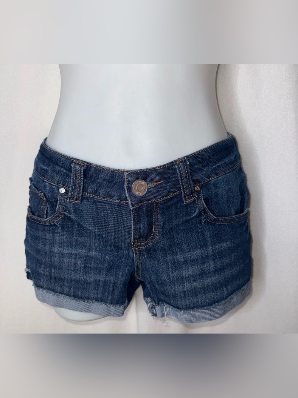 RSQ Dark Blue Denim Jean Shorts